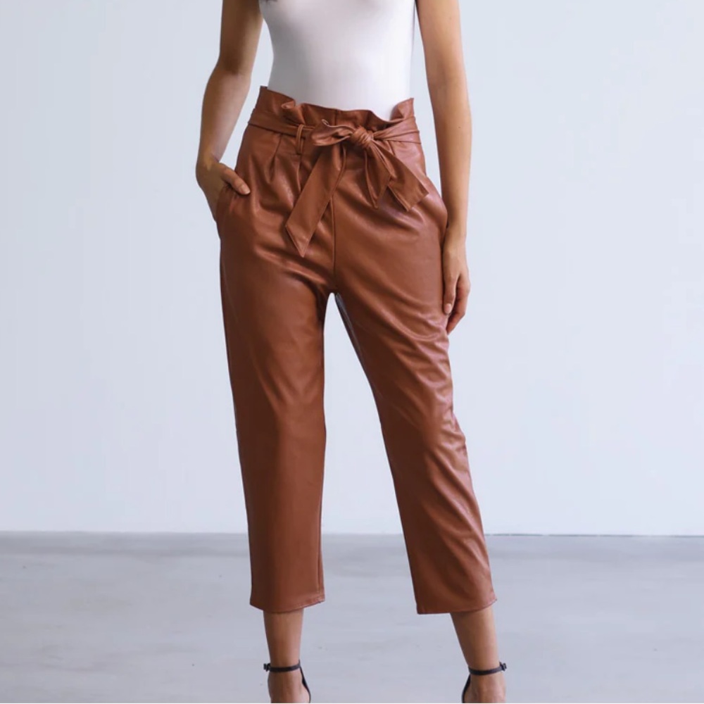Lucy Paris Faux Leather pants